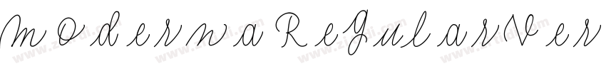 Moderna RegularVersi字体转换